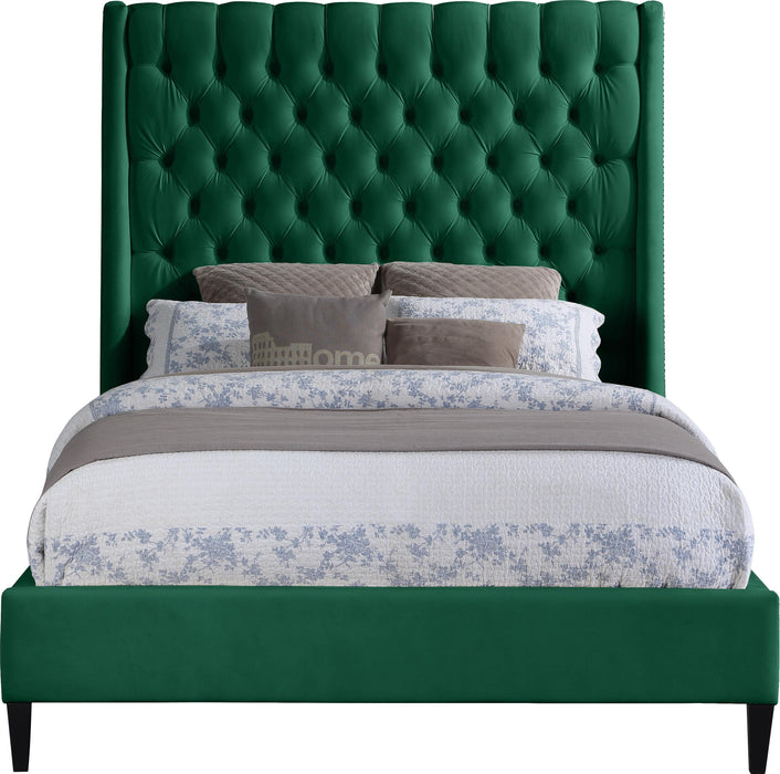 Fritz Green Velvet King Bed - Just Furniture (PA) - Multi Location