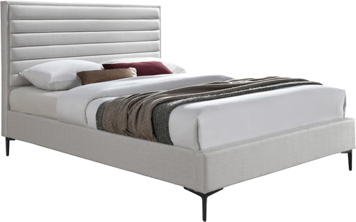 Hunter Cream Linen Full Bed - Just Furniture (PA) - Multi Location