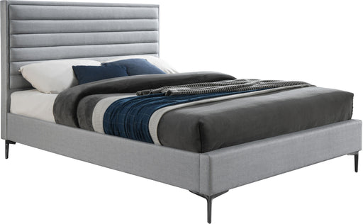 Hunter Grey Linen Full Bed - Just Furniture (PA) - Multi Location