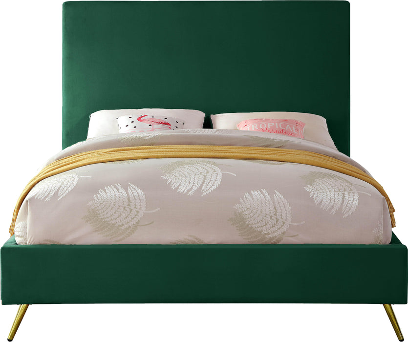 Jasmine Green Velvet Full Bed - Just Furniture (PA) - Multi Location