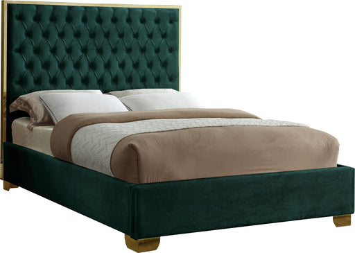 Lana Green Velvet King Bed - Just Furniture (PA) - Multi Location