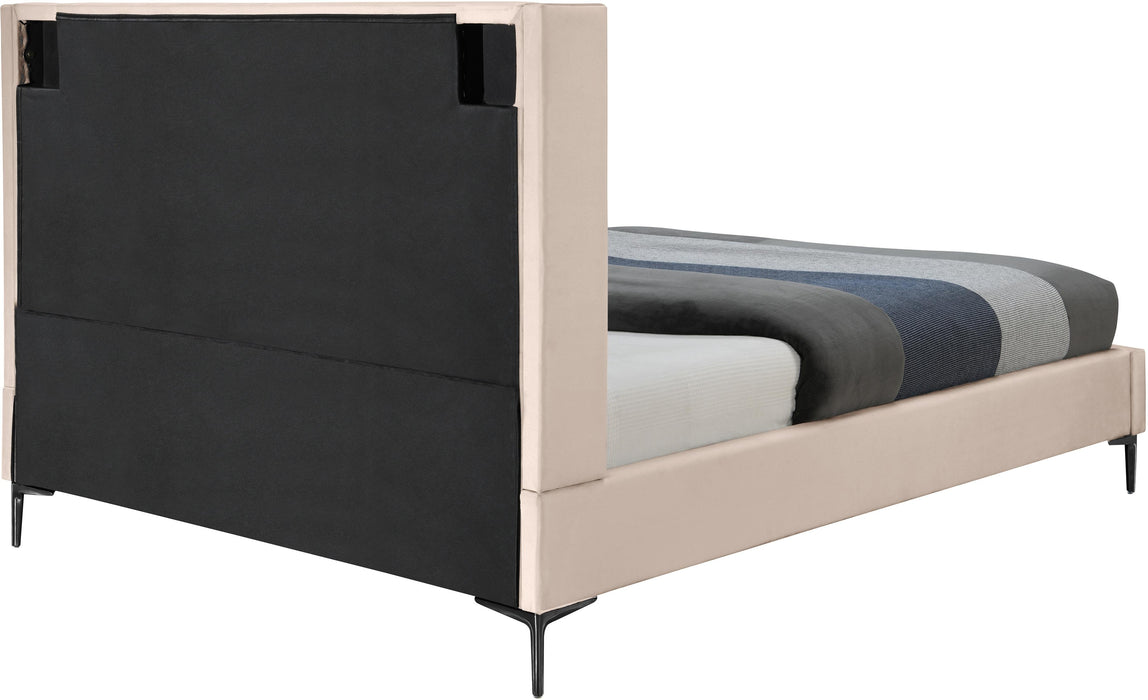 Nadia Pink Velvet King Bed - Just Furniture (PA) - Multi Location