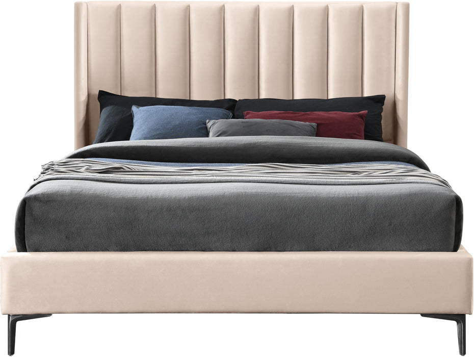 Nadia Pink Velvet King Bed - Just Furniture (PA) - Multi Location