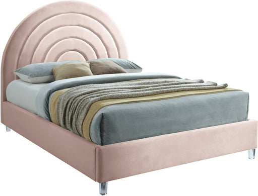 Rainbow Pink Velvet Full Bed - Just Furniture (PA) - Multi Location