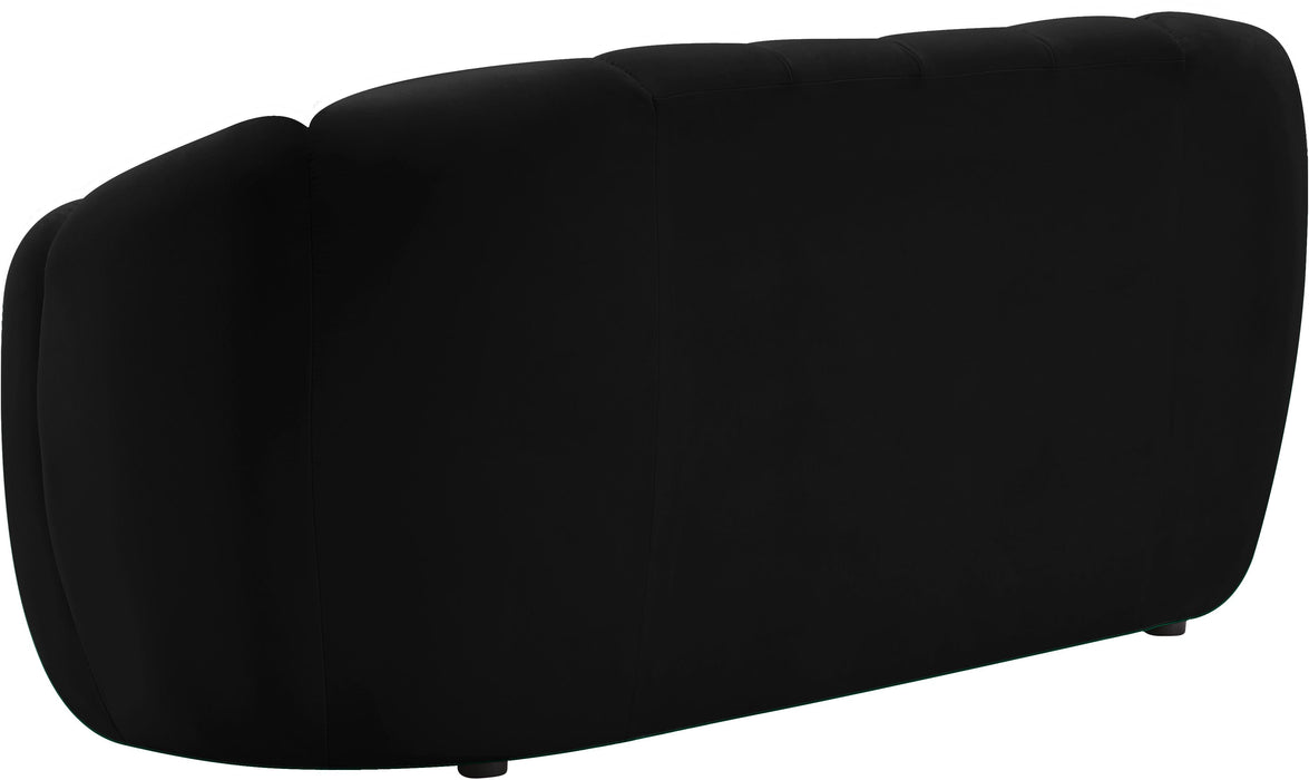 Elijah Black Velvet Loveseat - Just Furniture (PA) - Multi Location
