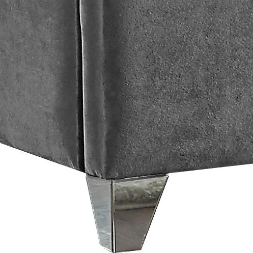 Zuma Grey Velvet Full Bed - Just Furniture (PA) - Multi Location