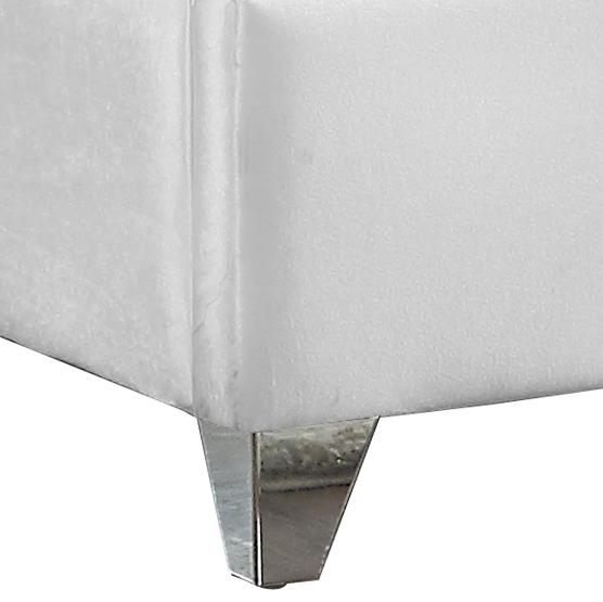 Zuma White Velvet Full Bed - Just Furniture (PA) - Multi Location