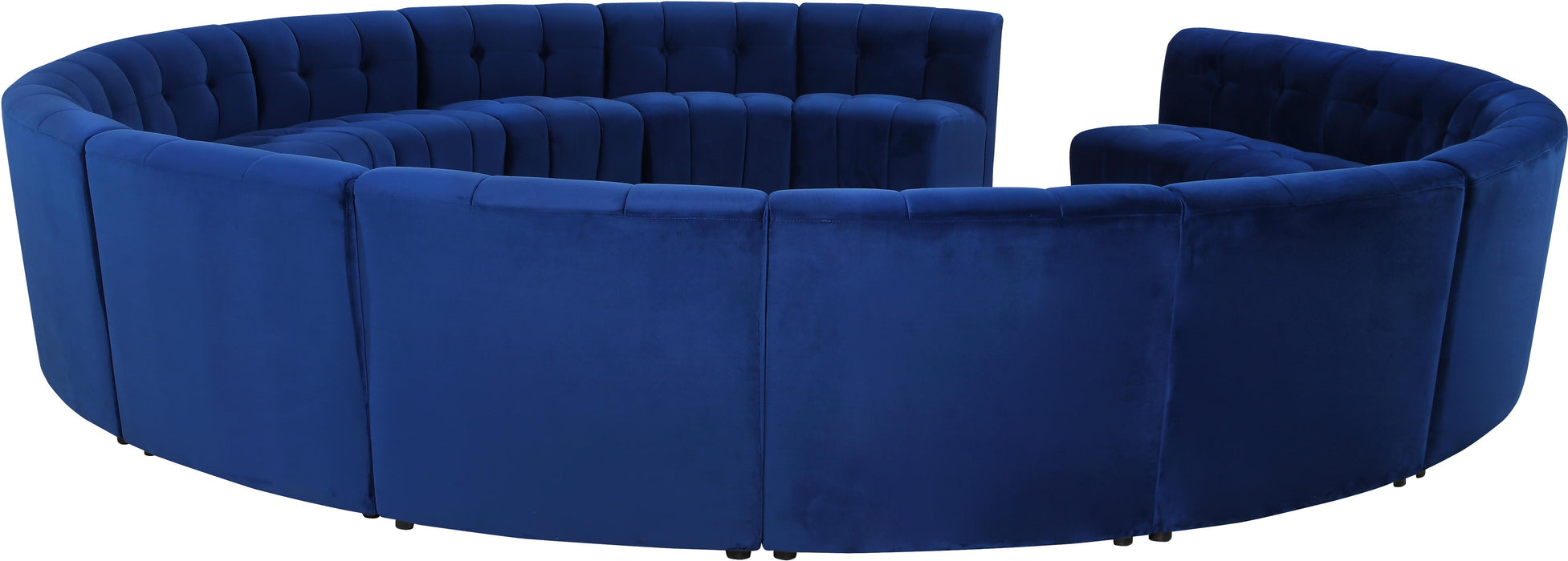 Limitless Navy Velvet 15pc. Modular Sectional - Just Furniture (PA) - Multi Location