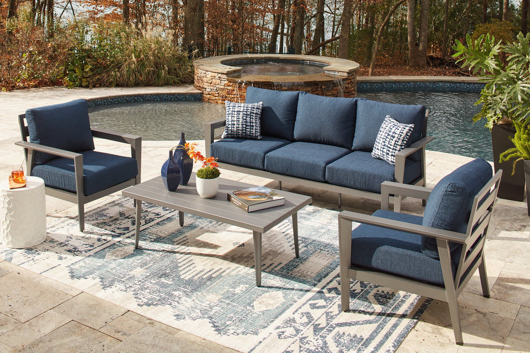 Gali Outdoor Sofa/Chairs/Table Set (Set of 4) - Just Furniture (PA) - Multi Location