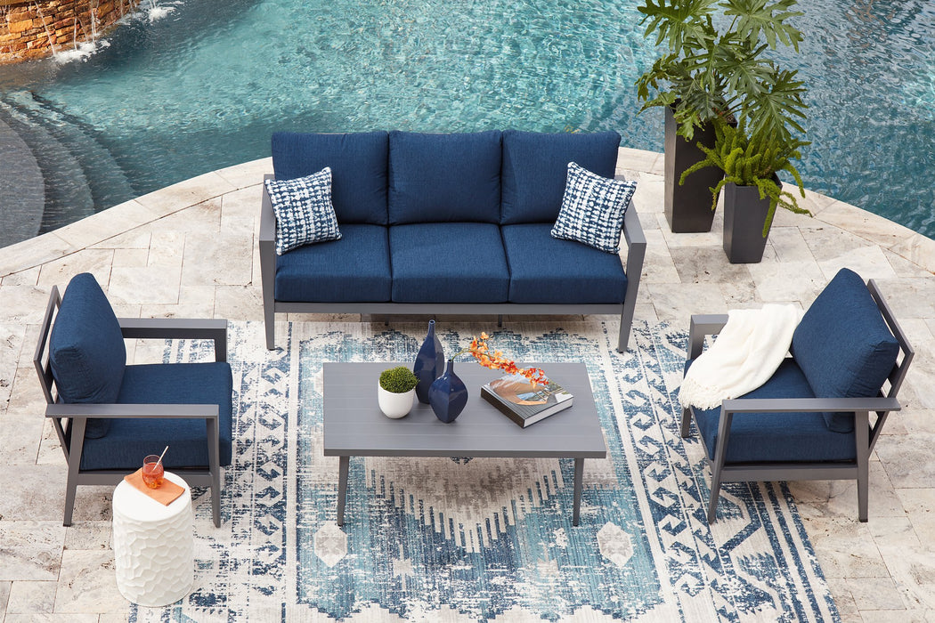 Gali Outdoor Sofa/Chairs/Table Set (Set of 4) - Just Furniture (PA) - Multi Location