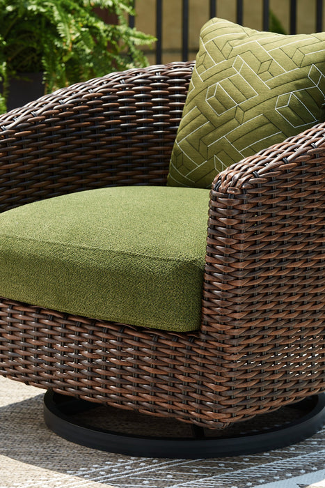 Horizon Hall Outdoor Swivel Lounge Chair with Cushion - Just Furniture (PA) - Multi Location