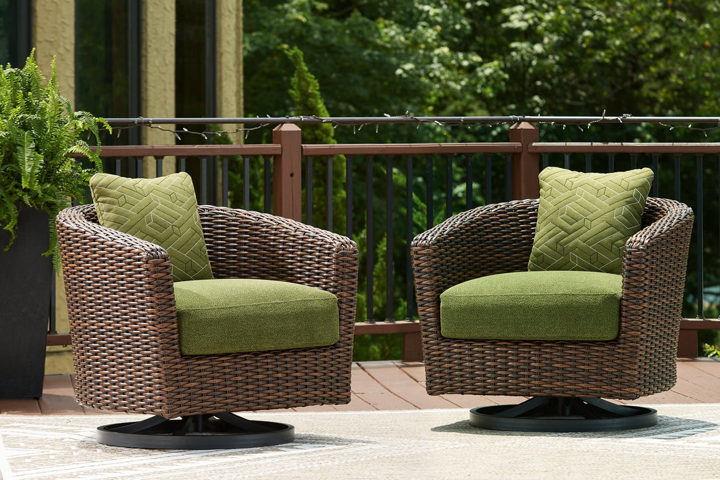 Horizon Hall Outdoor Swivel Lounge Chair with Cushion - Just Furniture (PA) - Multi Location