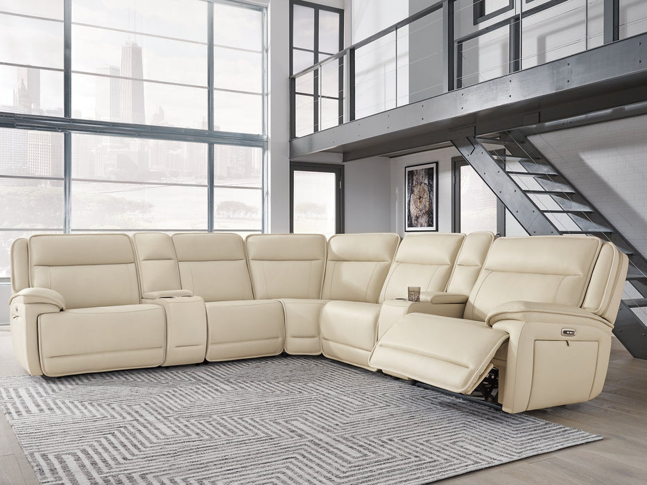 Double Deal Reclining Sectional with 2 Consoles - Just Furniture (PA) - Multi Location