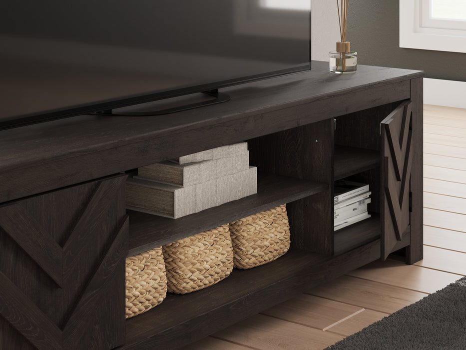 Cayboni 71" TV Stand with Electric Fireplace - Just Furniture (PA) - Multi Location