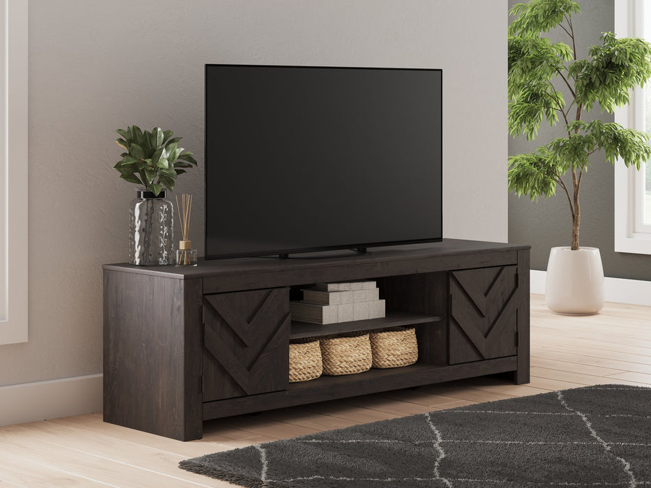 Cayboni 71" TV Stand with Electric Fireplace - Just Furniture (PA) - Multi Location