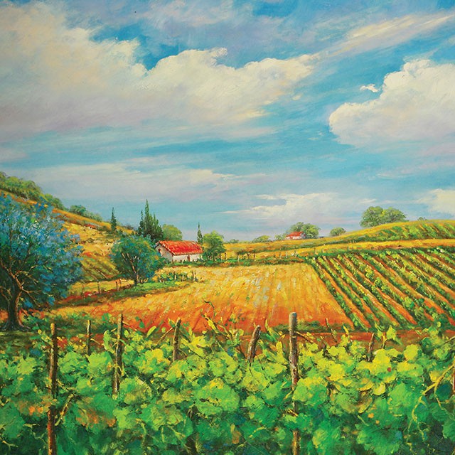 Summer In Napa Printed Canvas Painting - Just Furniture (PA) - Multi Location