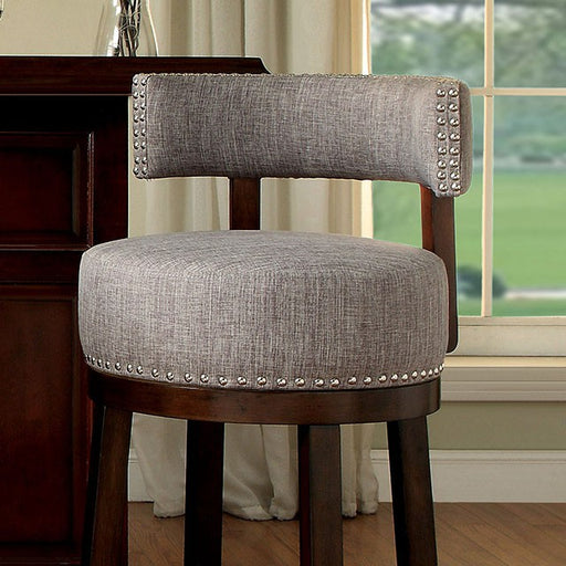 LYNSEY Dark Oak/Light Gray 29" Bar Stool - Just Furniture (PA) - Multi Location