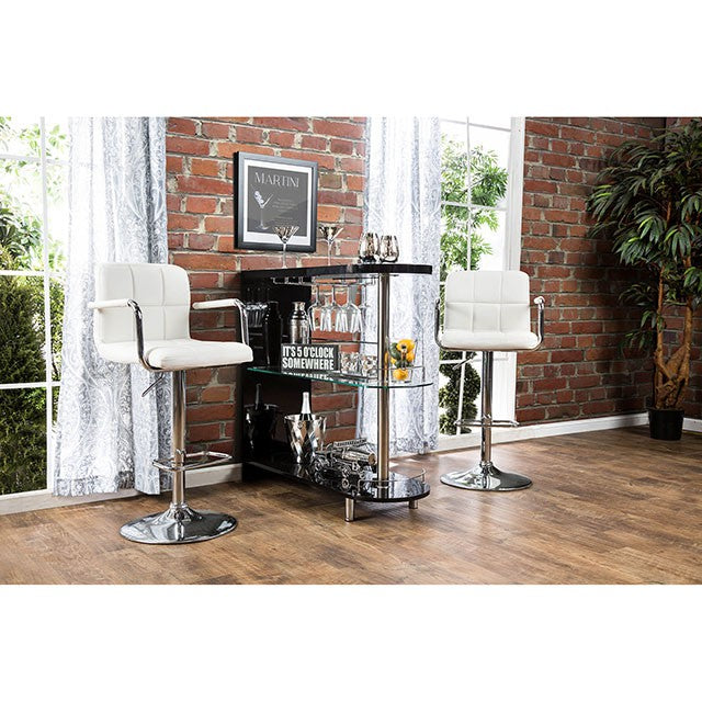 Numbi Black/Chrome Mini Server - Just Furniture (PA) - Multi Location