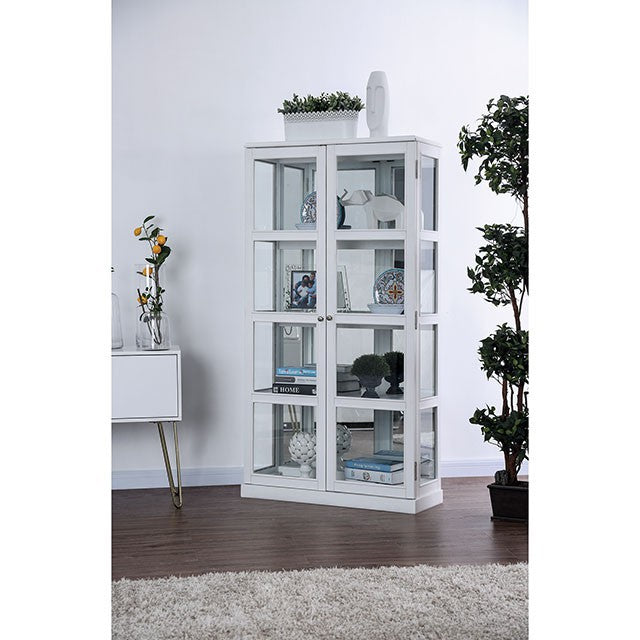 Vilas White Curio Cabinet - Just Furniture (PA) - Multi Location