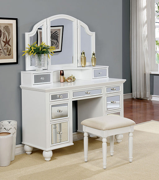 TRACY White Vanity w/ Stool - Just Furniture (PA) - Multi Location