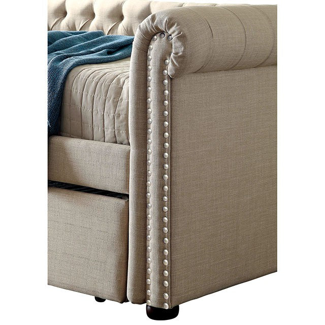 Leanna Daybed w Trundle Beige - Just Furniture (PA) - Multi Location