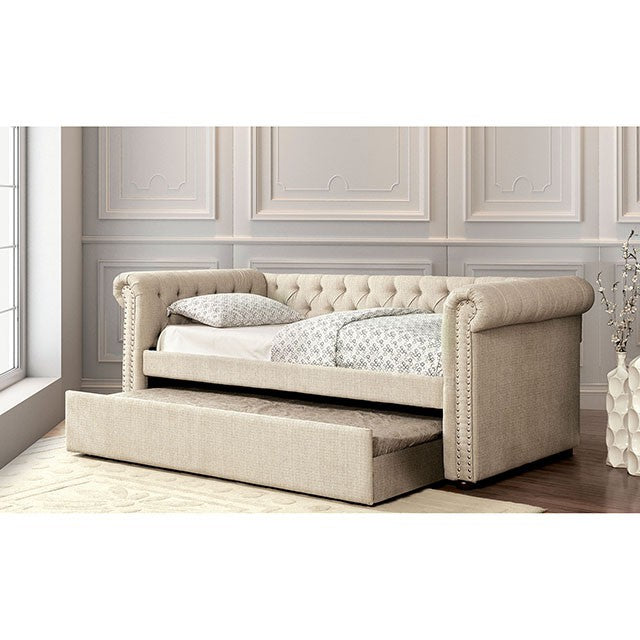 Leanna Daybed w Trundle Beige - Just Furniture (PA) - Multi Location
