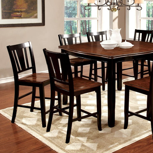 DOVER II Black/Cherry Counter Ht. Table w/ 16" Leaf - Just Furniture (PA) - Multi Location