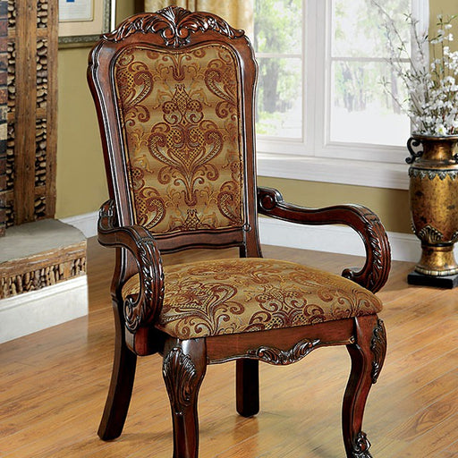 MEDIEVE Cherry Arm Chair, Cherry (2/CTN) - Just Furniture (PA) - Multi Location