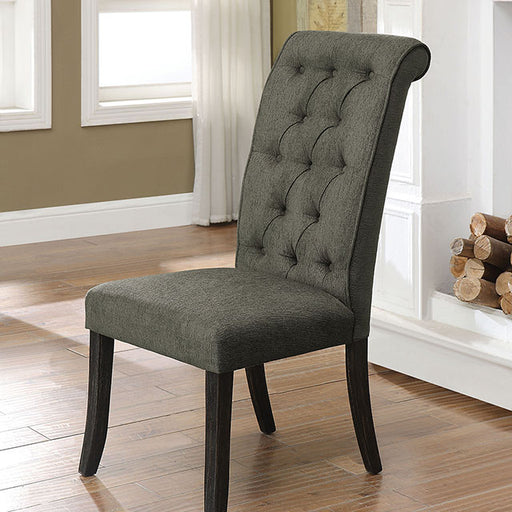 Sania III Gray/Antique Black Side Chair (2/CTN) - Just Furniture (PA) - Multi Location