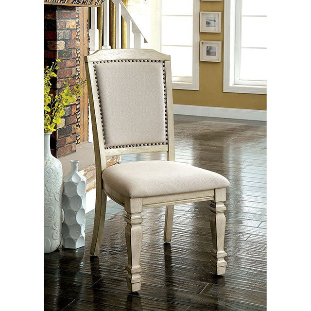 HOLCROFT Antique White/Ivory Side Chair (2/CTN) - Just Furniture (PA) - Multi Location