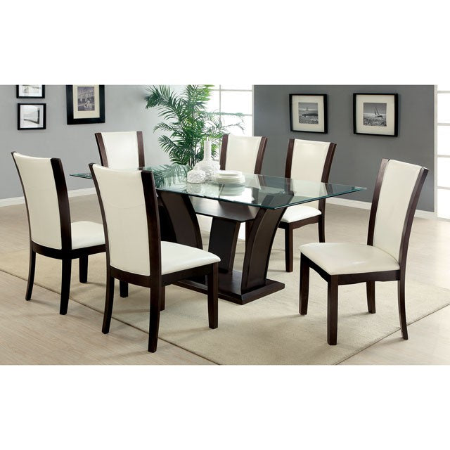 Manhattan I Dark Cherry/White Side Chair, White (2/CTN) - Just Furniture (PA) - Multi Location