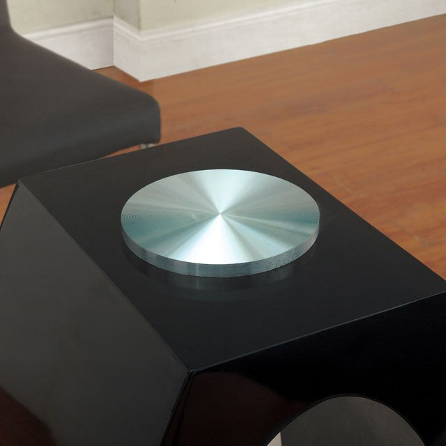LODIA II Black Round Counter Ht. Table - Just Furniture (PA) - Multi Location