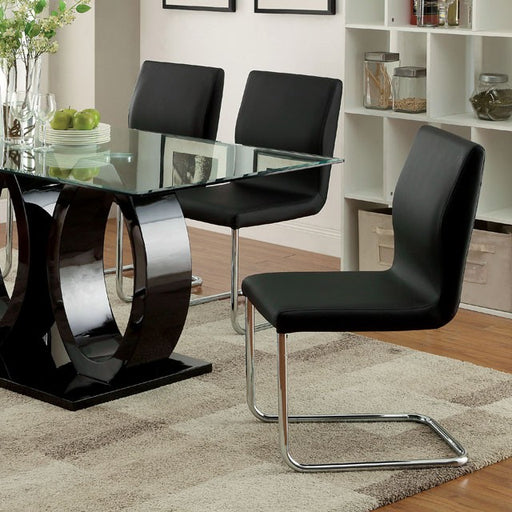 Lodia 7 Pc Dining Table Set Black - Just Furniture (PA) - Multi Location