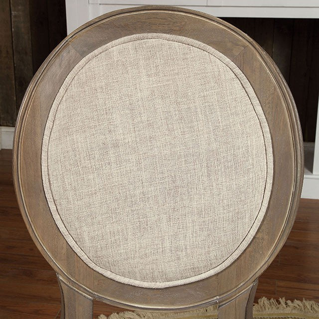 Kathryn Rustic Dark Oak/Beige Side Chair (2/CTN) - Just Furniture (PA) - Multi Location