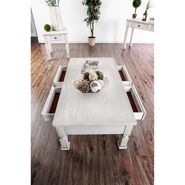 Joliet Antique White End Table - Just Furniture (PA) - Multi Location