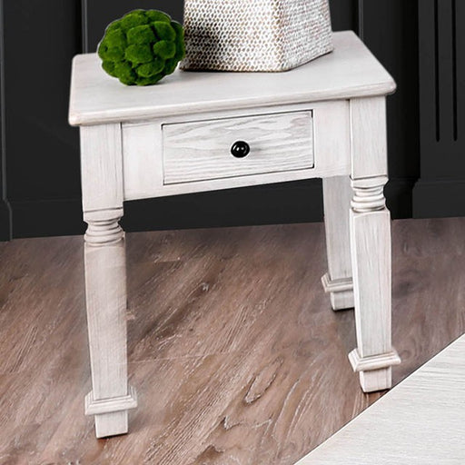 Joliet Antique White End Table - Just Furniture (PA) - Multi Location
