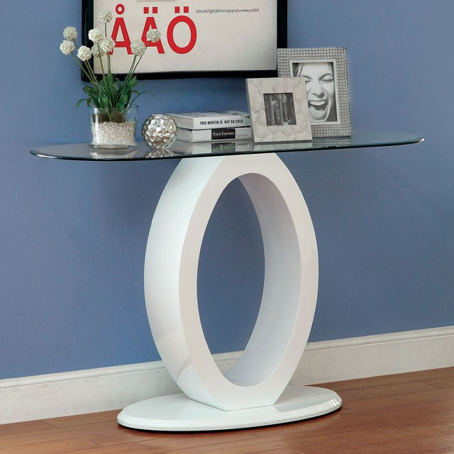 LODIA III White Sofa Table, White - Just Furniture (PA) - Multi Location