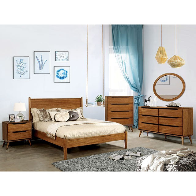 Lennart Bed Oak, Black, Gray, & White - Just Furniture (PA) - Multi Location