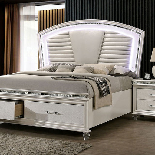 Maddie Bed White & Silver - Just Furniture (PA) - Multi Location