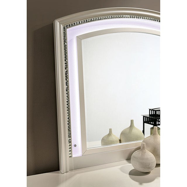 Maddie Bed White & Silver - Just Furniture (PA) - Multi Location