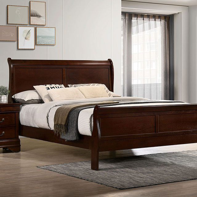 Louis Philippe Bed Black, White, & Cherry - Just Furniture (PA) - Multi Location