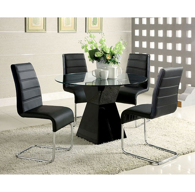 Mauna Black Round Dining Table - Just Furniture (PA) - Multi Location