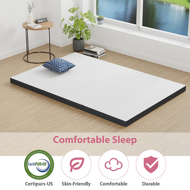 Hollyhock 3" Full Tri-Fold Memory Foam Topper - Just Furniture (PA) - Multi Location