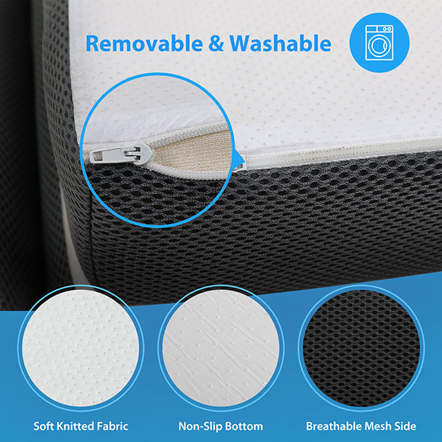 Hollyhock 3" Twin Tri-Fold Memory Foam Topper - Just Furniture (PA) - Multi Location