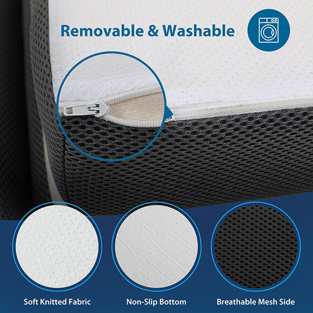 Hollyhock 3" Twin XL Tri-Fold Memory Foam Topper - Just Furniture (PA) - Multi Location