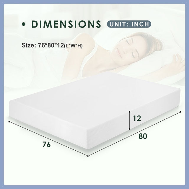 Artemisia 12" Memory Foam Mattress Full, Queen, Eastren King, & Cal.King - Just Furniture (PA) - Multi Location