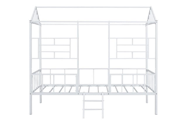 Rhonda Twin Loft Bed White, Silver, & Black - Just Furniture (PA) - Multi Location