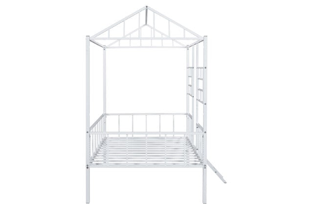 Rhonda Twin Loft Bed White, Silver, & Black - Just Furniture (PA) - Multi Location