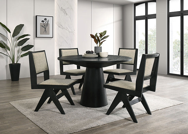 Tottenham 5 Pc Dining Table Set Black - Just Furniture (PA) - Multi Location