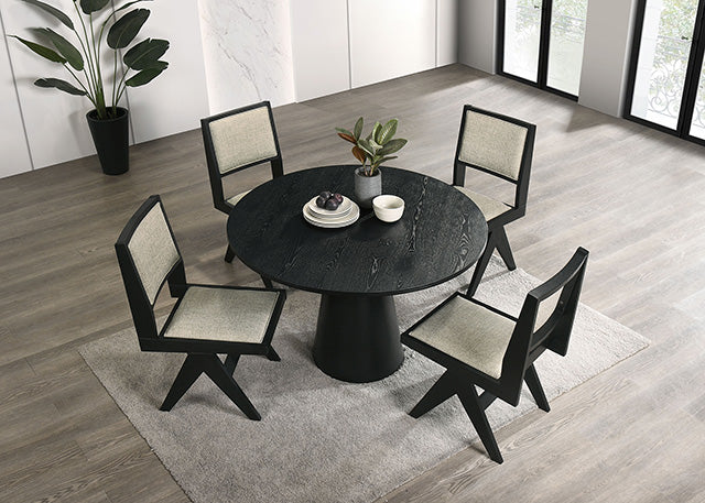 Tottenham 5 Pc Dining Table Set Black - Just Furniture (PA) - Multi Location